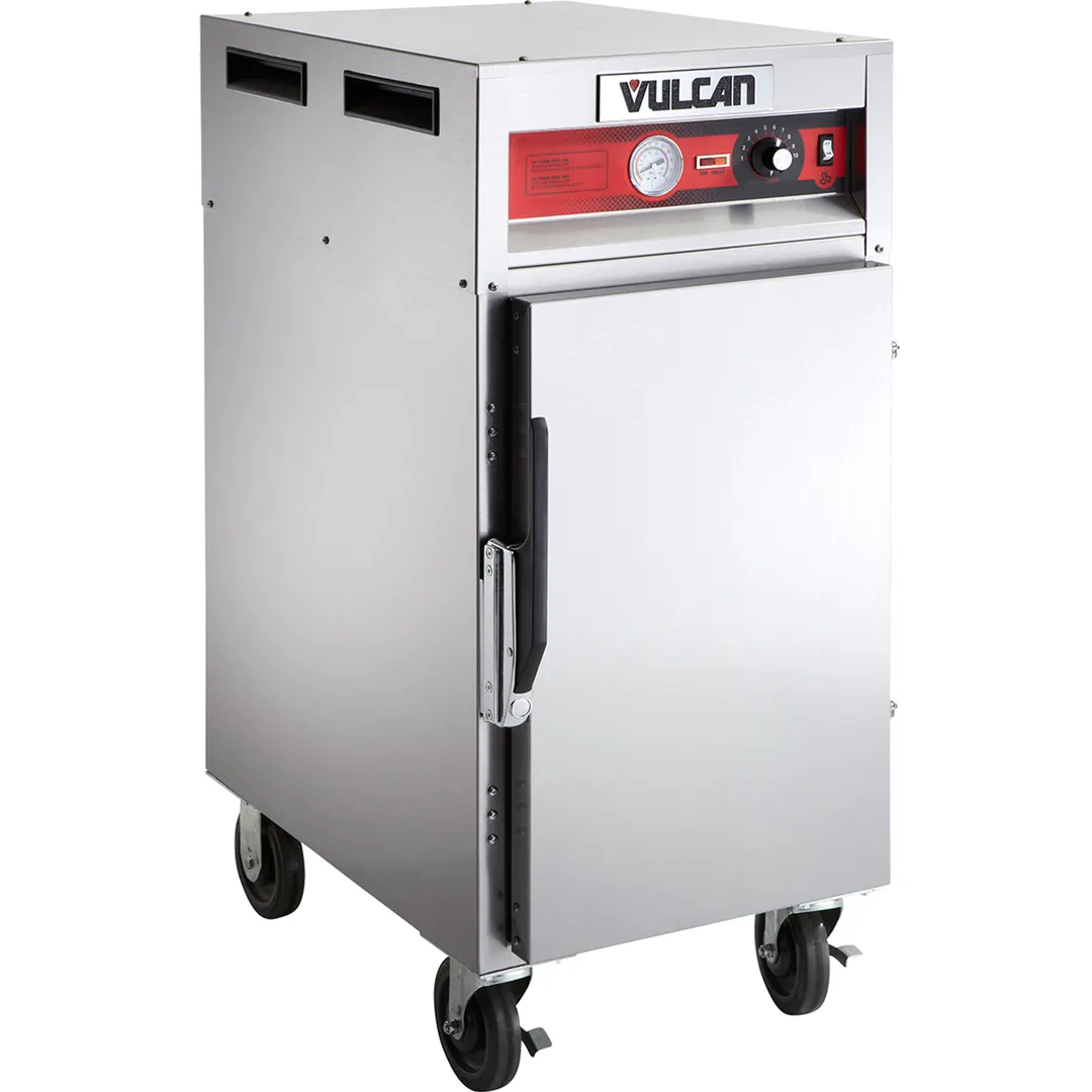 Vulcan VHP7 1-Section 1-Door Solid Heated Holding Cabinet, 7-Pan Capacity, All Stainless Steel, Top-Mounted Heater