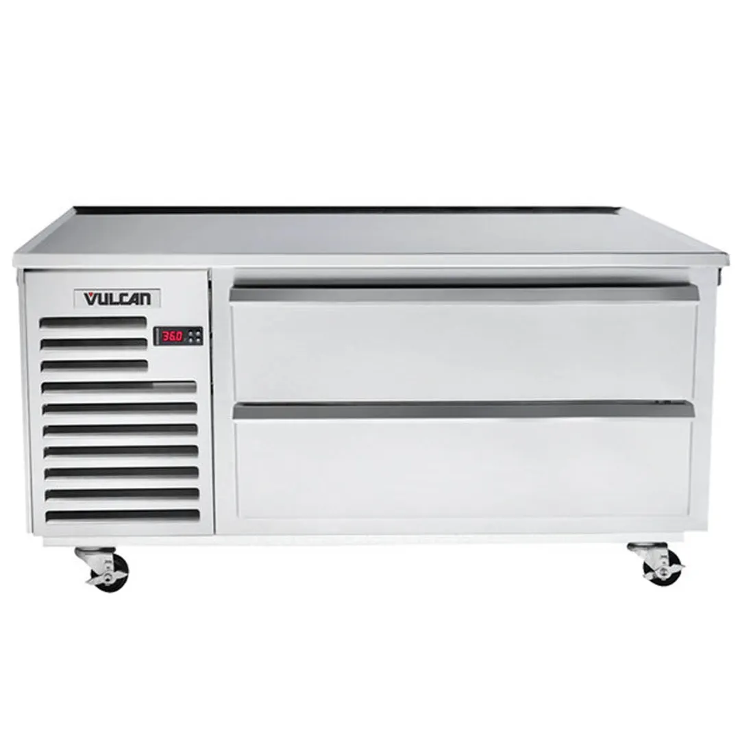 Vulcan VSC60 60" 2 Drawers Refrigerated Chef Base w/ Flat Top, Self-Contained