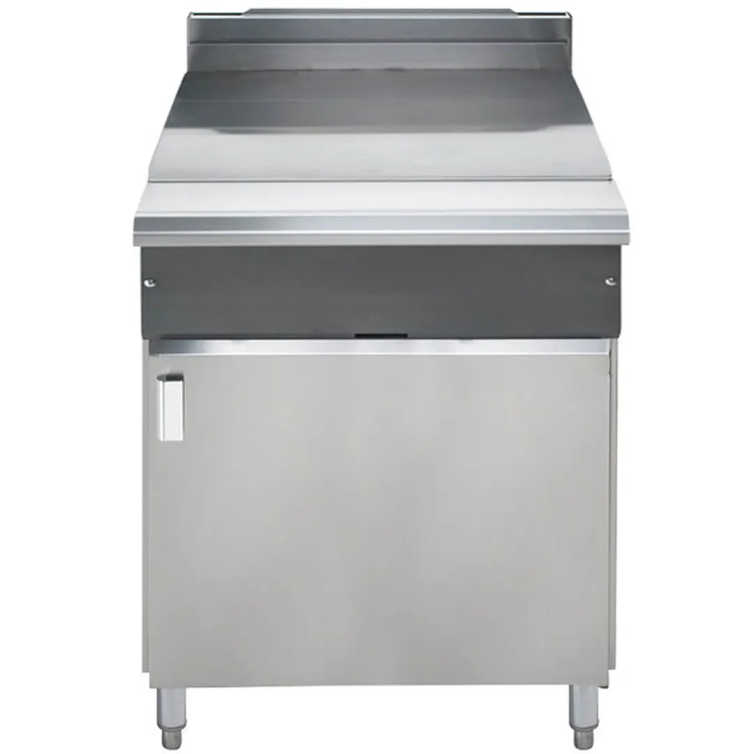 Vulcan VWT24B 24" Gas Heavy Duty Range w/ 24" Work Top Spreader, (1) Cabinet Base, 4" Stub Riser on 6" Adjustable Legs