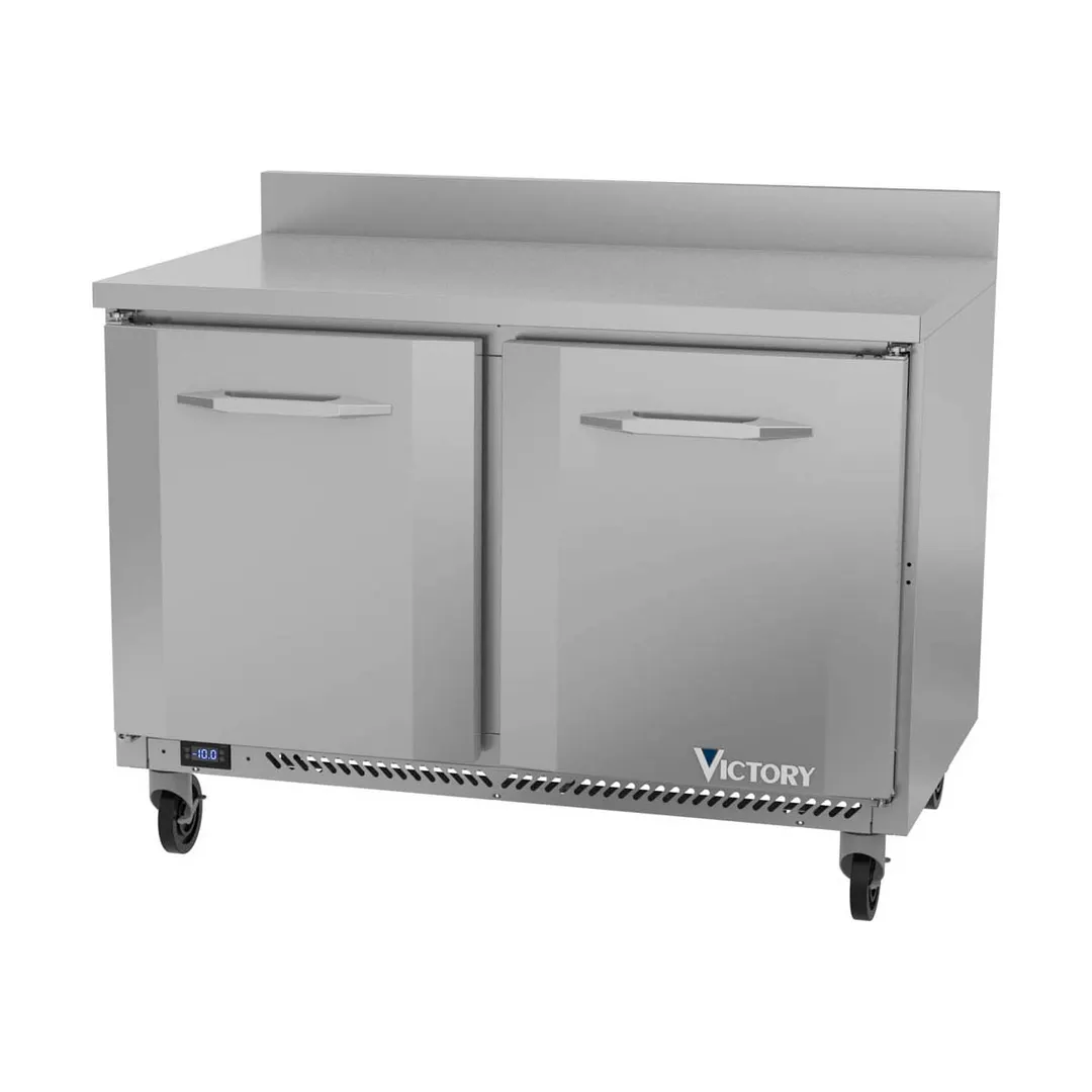 Victory VWF48HC 48" 2-Section Worktop Freezer w/ 2 Doors, 11 cu. ft.