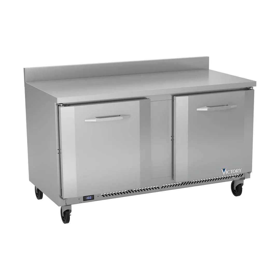 Victory VWF60HC 60" 2-Section Worktop Freezer w/ 2 Doors, 14.36 cu. ft.