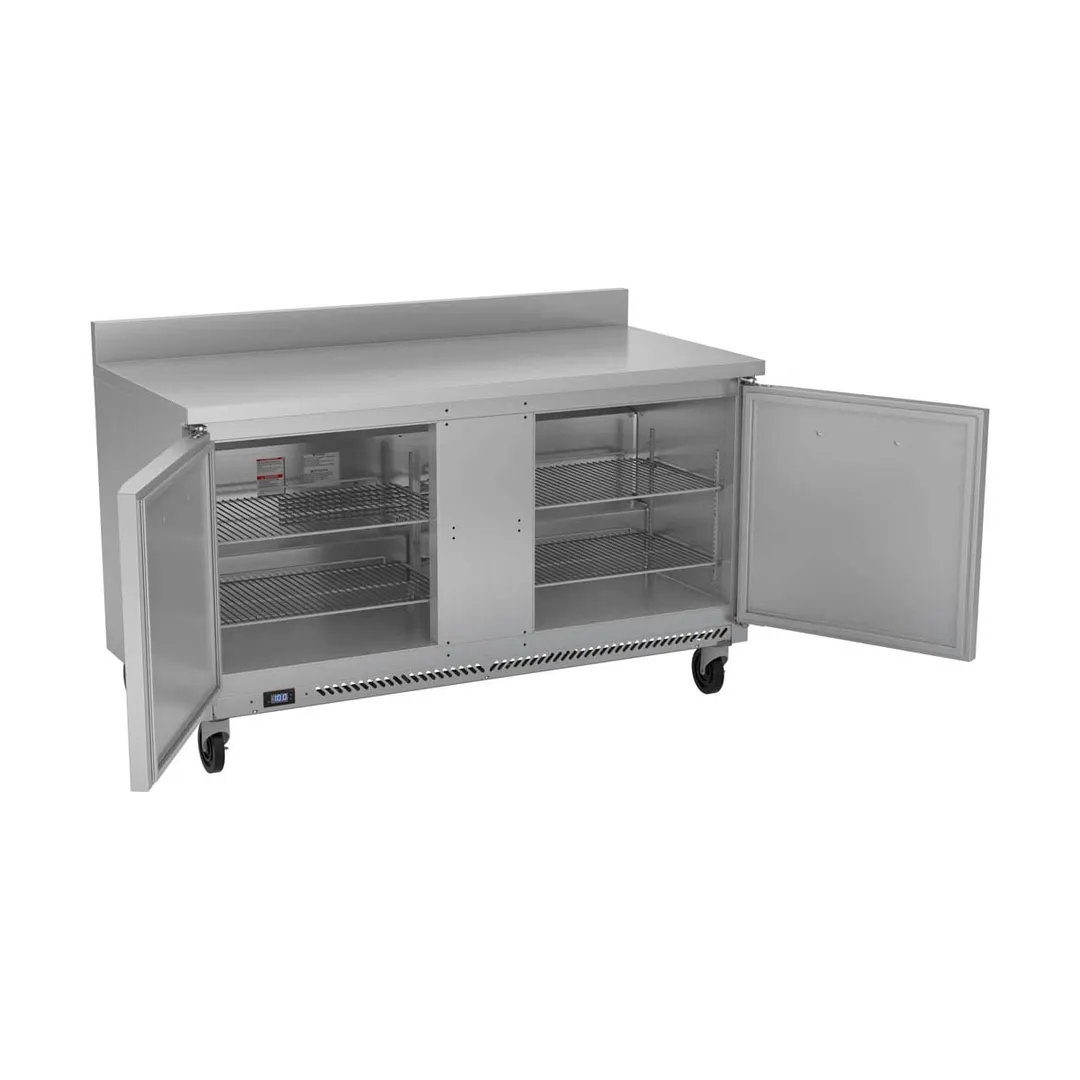 Victory VWF60HC 60" 2-Section Worktop Freezer w/ 2 Doors, 14.36 cu. ft.