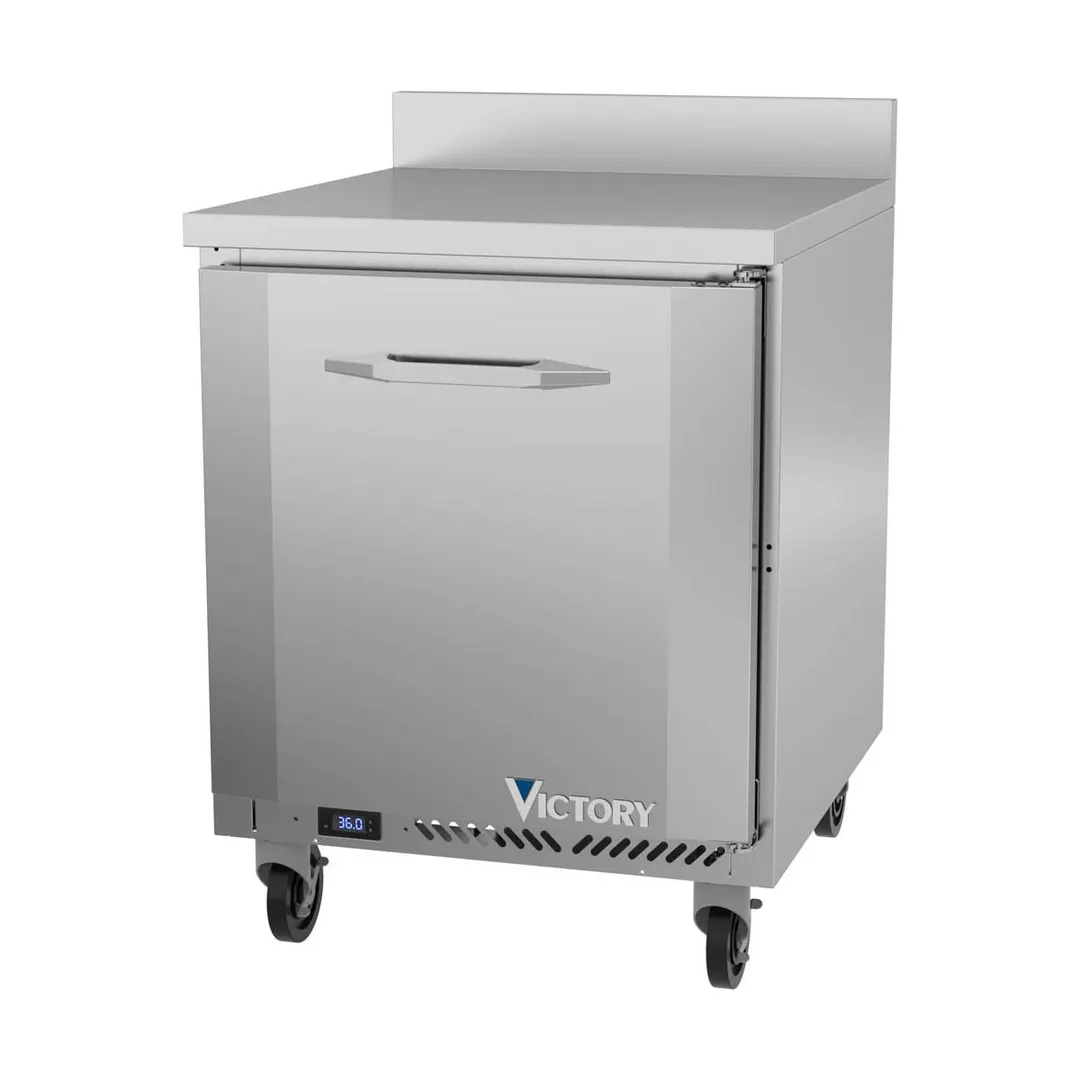 Victory VWR27HC 27" 1-Section Worktop Refrigerator w/ 1 Door, 6.15 cu. ft.