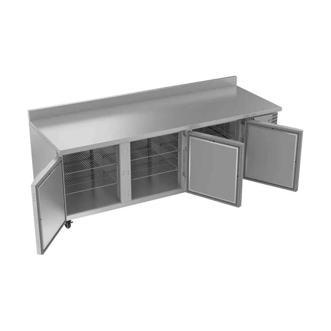 Victory VWR93HC 93" 3-Section Worktop Refrigerator w/ 3 Doors, 29.7 cu. ft.