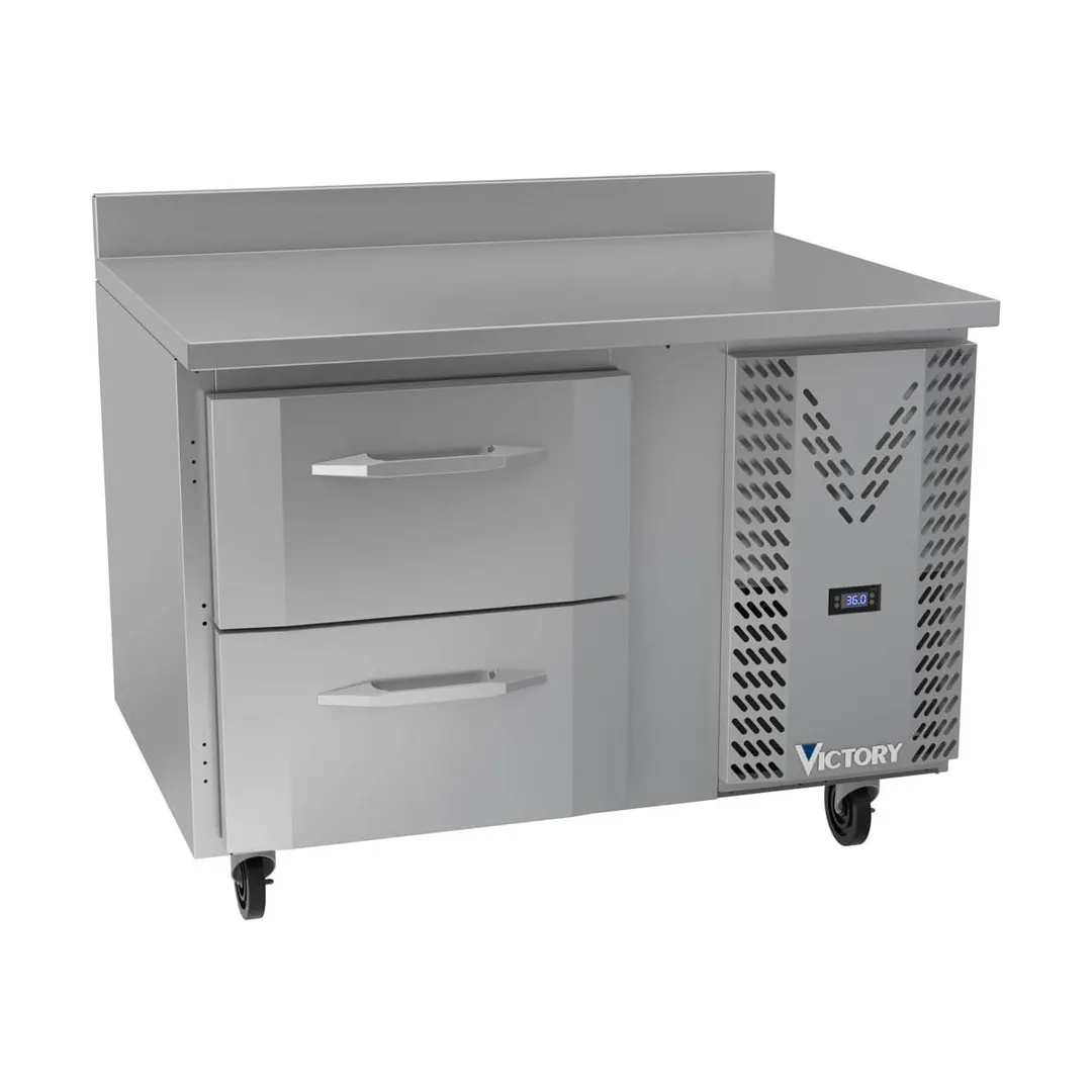 Victory VWRD46HC-2 46" 1-Section Worktop Refrigerator w/ 2 Drawers, 10.8 cu. ft.