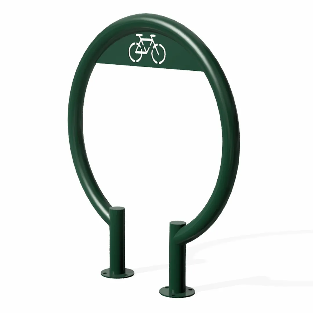 Wabash BRH542S Urbanscape Bike Rack, Surface Mount, Circular Design, Powder Coated Finish