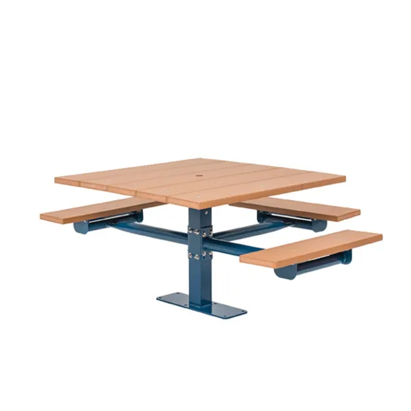 Wabash GV235G Green Valley 62-1/8"W x 76-7/8"D PolyTuf Square Outdoor Restaurant Table