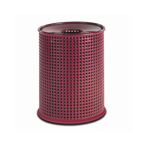 Wabash LR300P - 32‑Gallon Trash Can, 25" Dia. x 33" Height, Steel, Plastisol Finish, Open Top