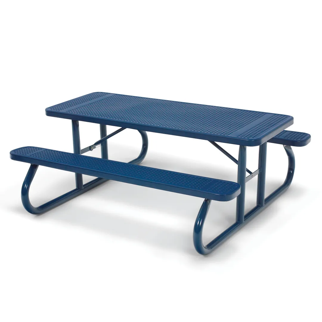 Wabash SG106P 72" Rectangular Outdoor Restaurant Table, Steel, 29"H, Plastisol Coated Finish