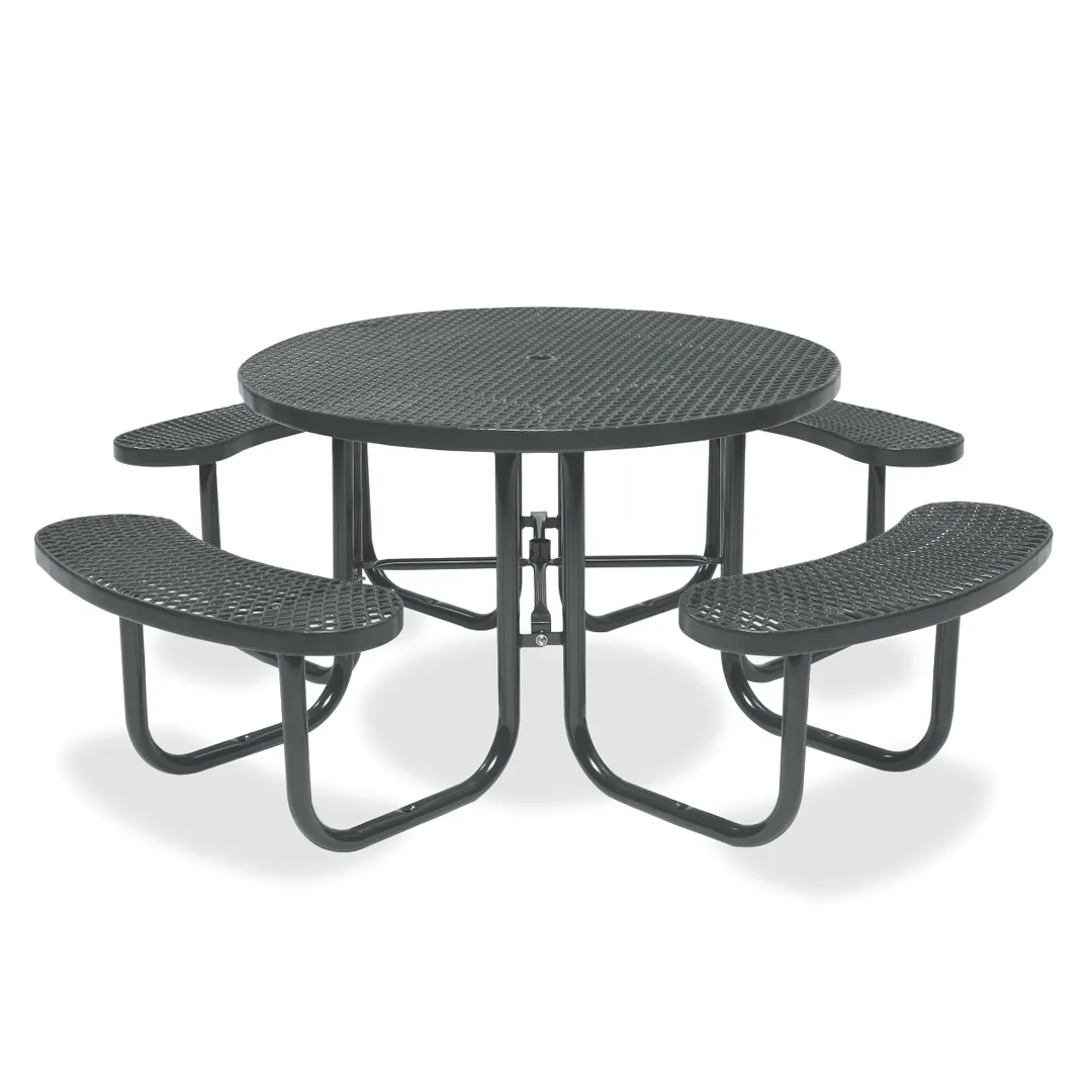 Wabash SG150D Signature 78.56 Dia Round Outdoor Patio Table, Steel, 29H, Umbrella Hole