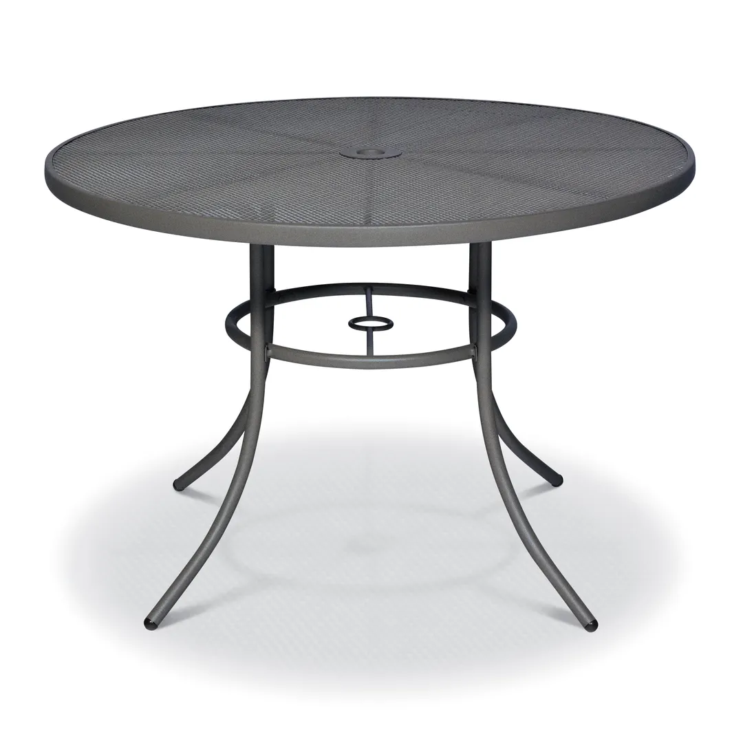 Wabash SU2I38P Urbanscape Sullivan 36" Round Outdoor Restaurant Table, 28.5"H, Steel Mesh Top, Powder Coat Finish