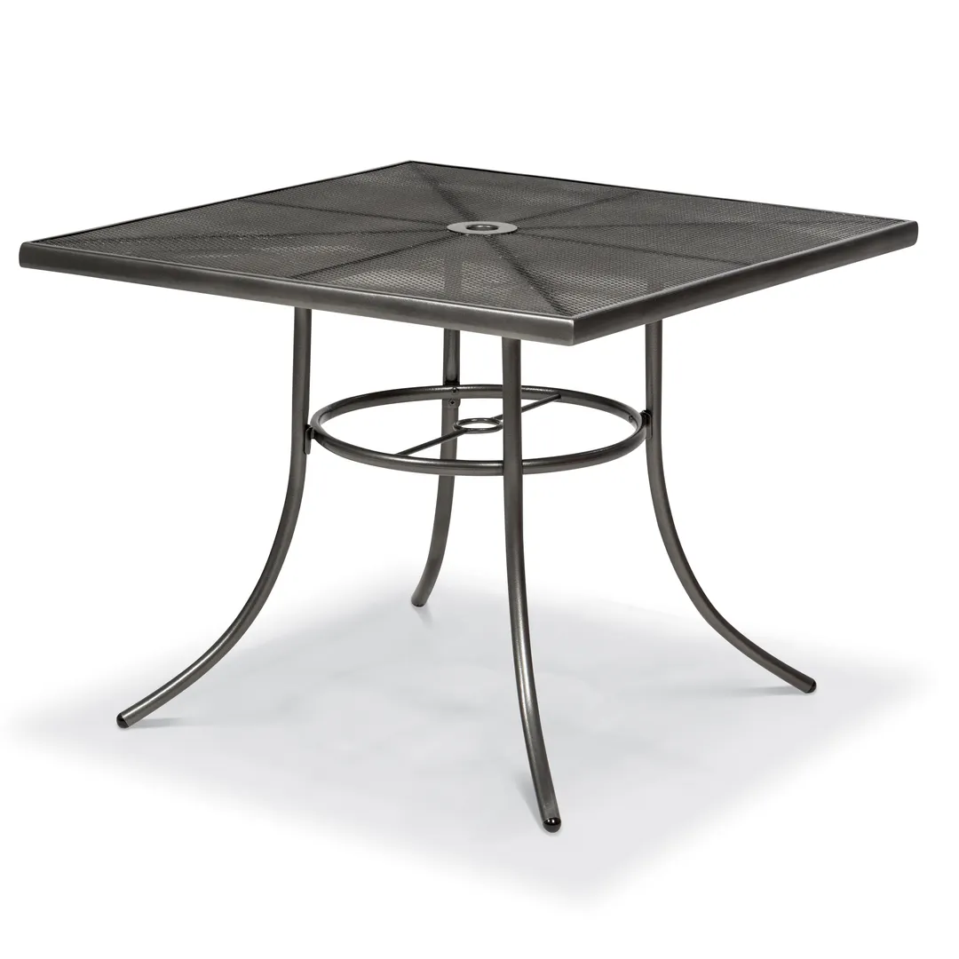 Wabash SU2W38P Urbanscape Sullivan 42x42 Square Steel Outdoor Restaurant Table, 28.5H, Powder Coat Finish