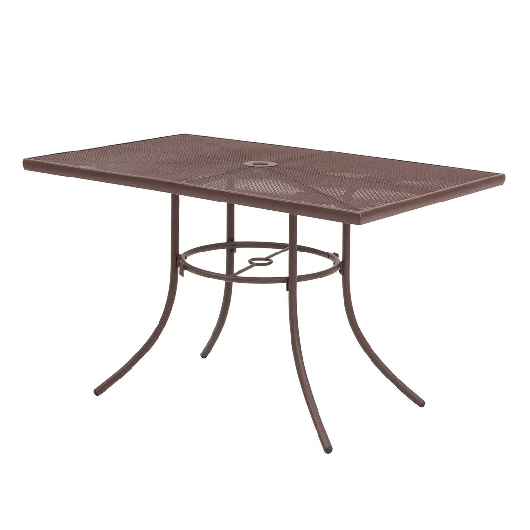 Wabash SU2Z38P Urbanscape Sullivan Rectangular Outdoor Table, 48"W x 30"D x 28.5"H, Steel Mesh Top, Powder Coat Finish