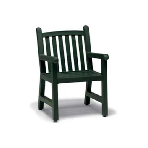 Wabash YO9113C Urbanscape Yorktown Aluminum Arm Chair with Slat Back & Seat, Powder Coat Finish