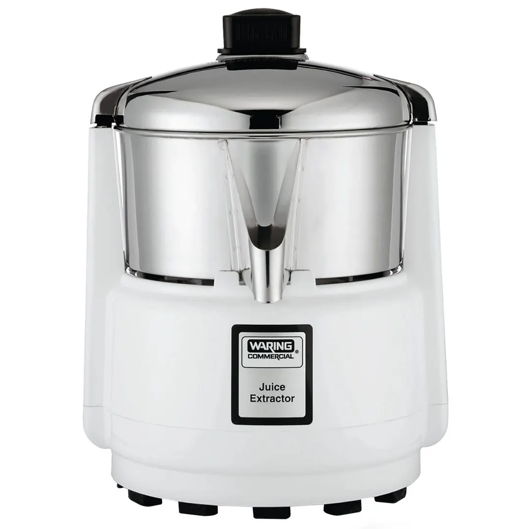 Waring 6001C Compact Heavy-Duty Fruit And Vegetable Juice Extractor With Stainless Steel Bowl and Cover And 3600 RPM Induction Motor