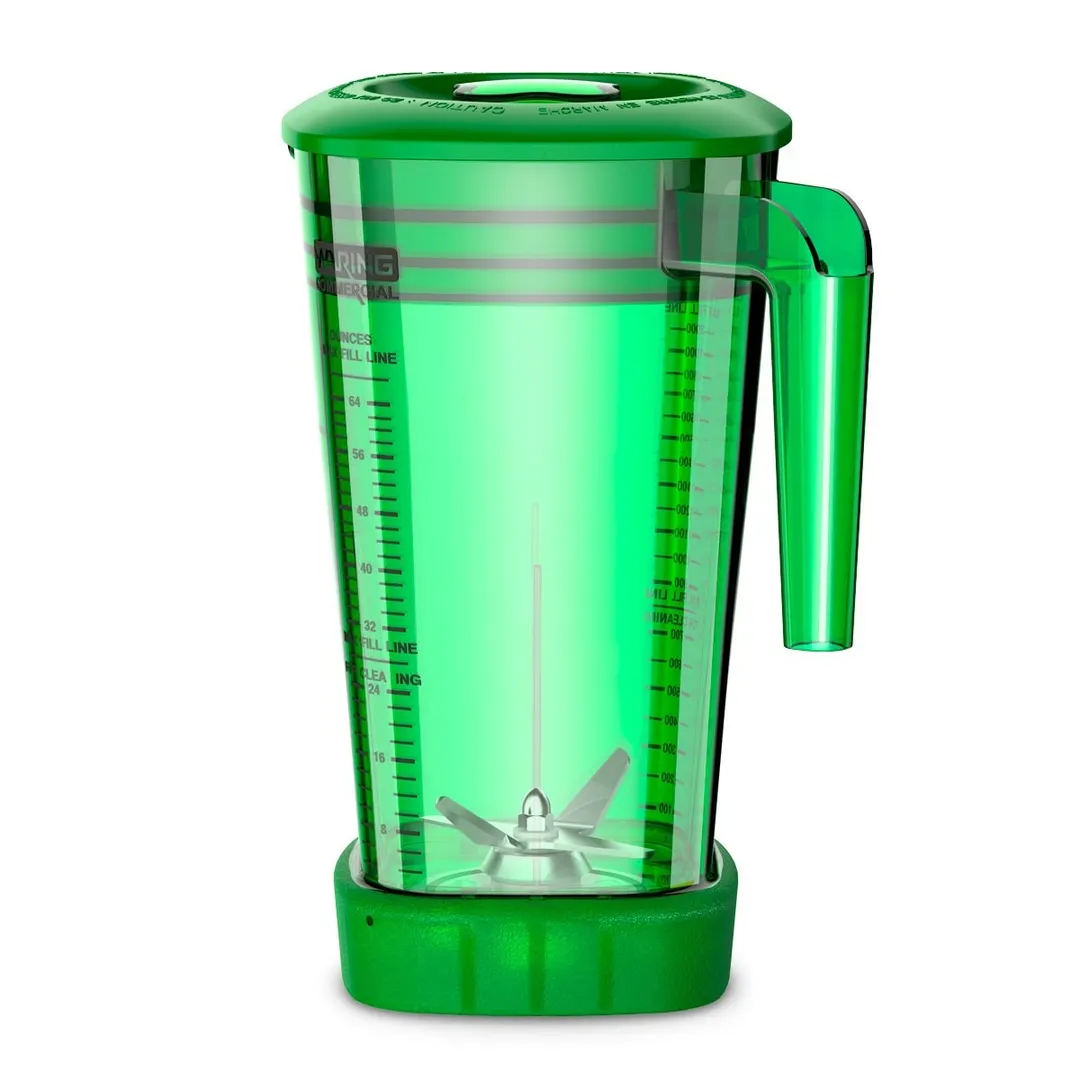 Waring CAC95-12 the Raptor™ Blender Container, 64 Oz. Capacity, Green, Bpa Free