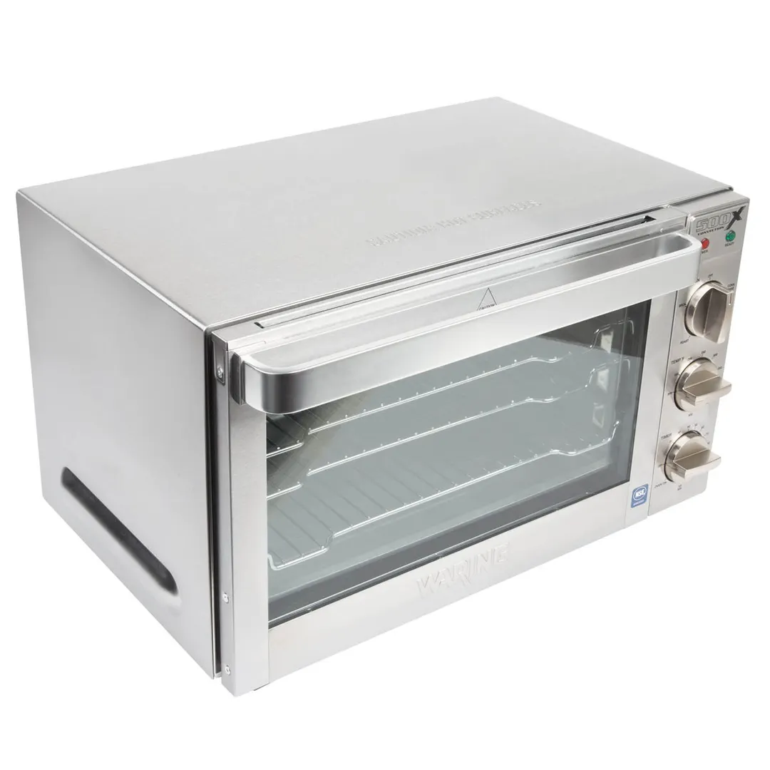 Waring WCO500X Single-Deck Half-Size Electric Convection Oven w/ Manual Controls, 4-Pan