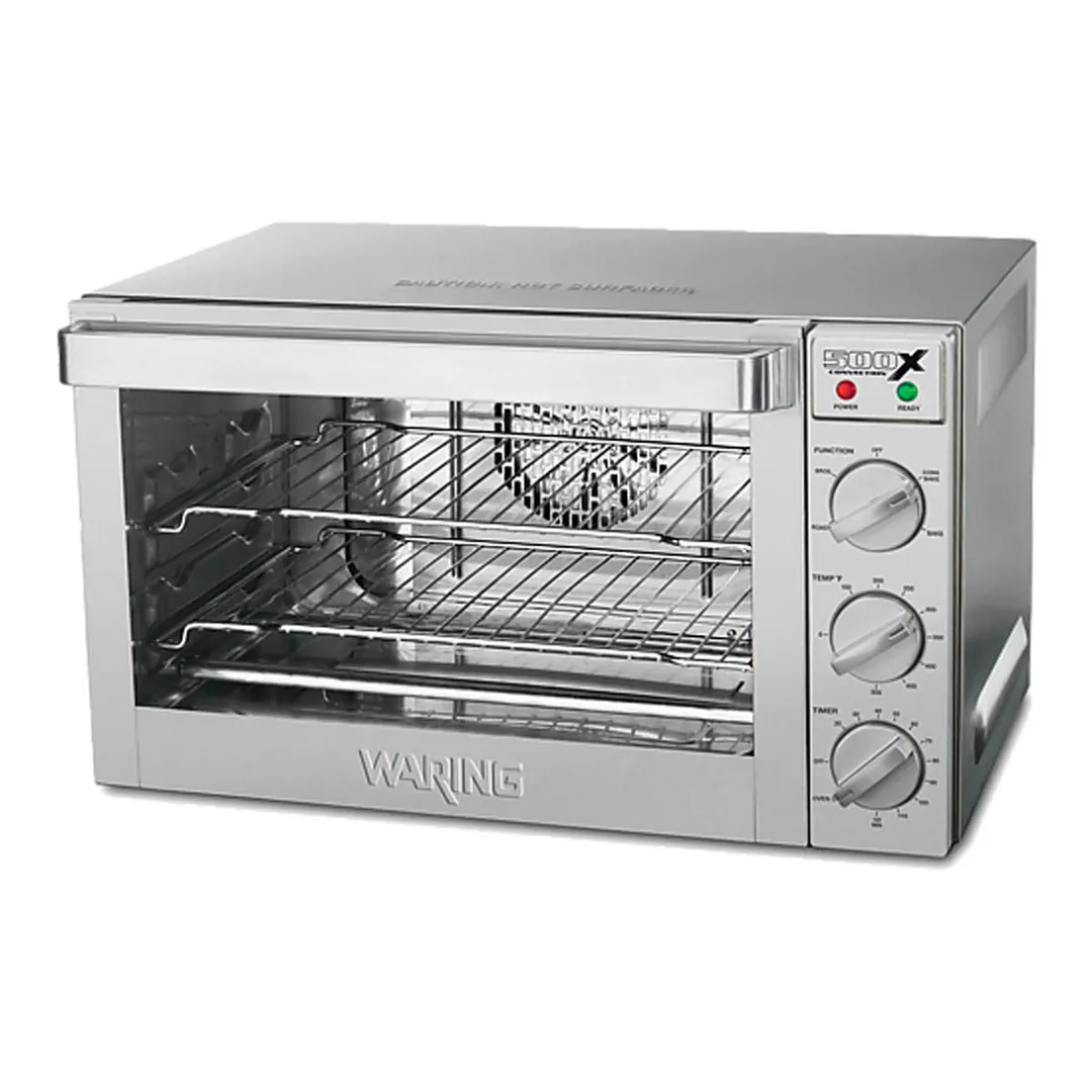 Waring WCO500X Single-Deck Half-Size Electric Convection Oven w/ Manual Controls, 4-Pan