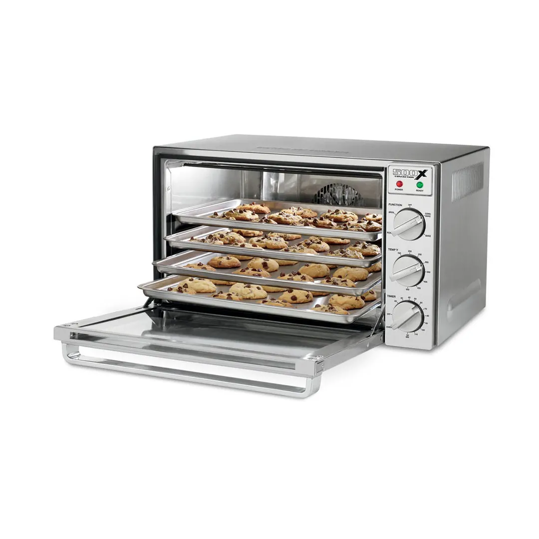 Waring WCO500X Single-Deck Half-Size Electric Convection Oven w/ Manual Controls, 4-Pan
