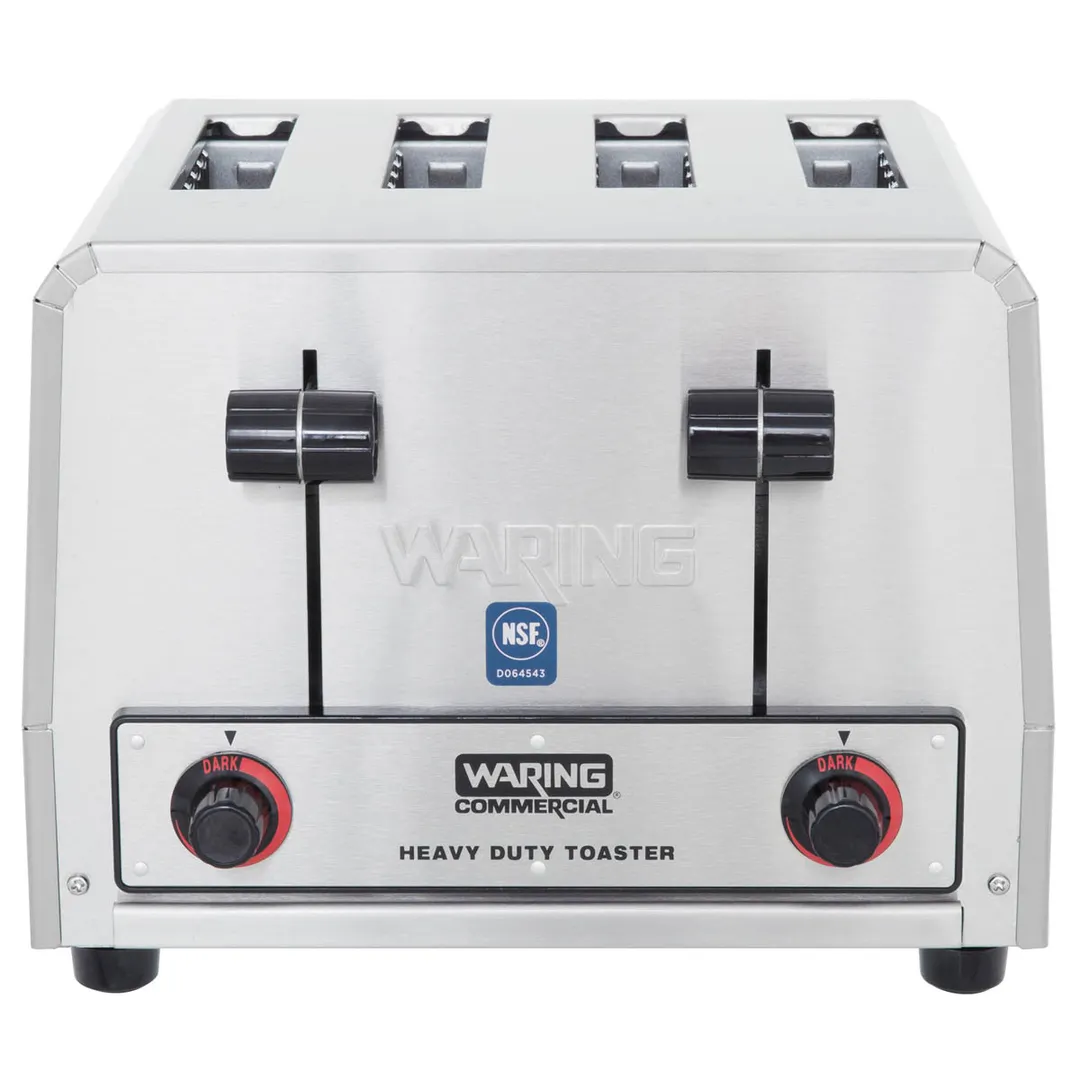 Waring WCT800 Commercial Toaster, Heavy-Duty, (4) 1-1/8" Slots