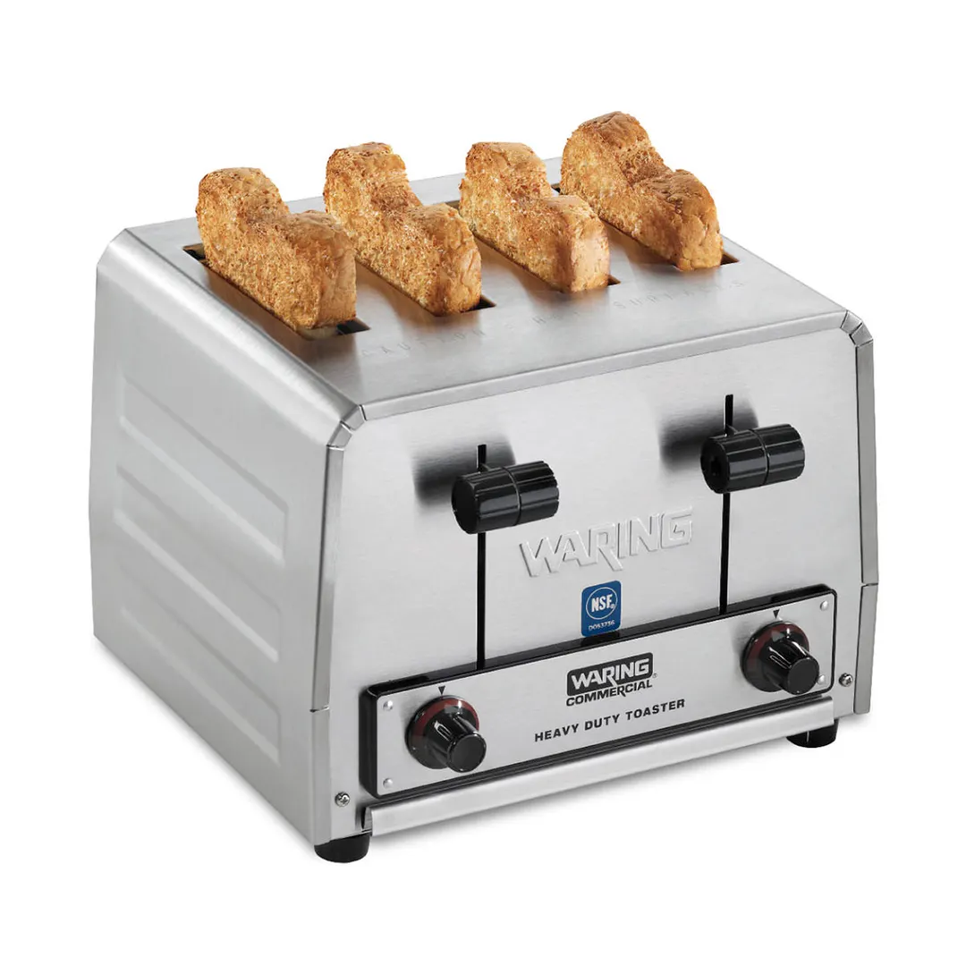 Waring WCT800RC Commercial Toaster, Heavy-Duty, (4) 1-1/8" Slots