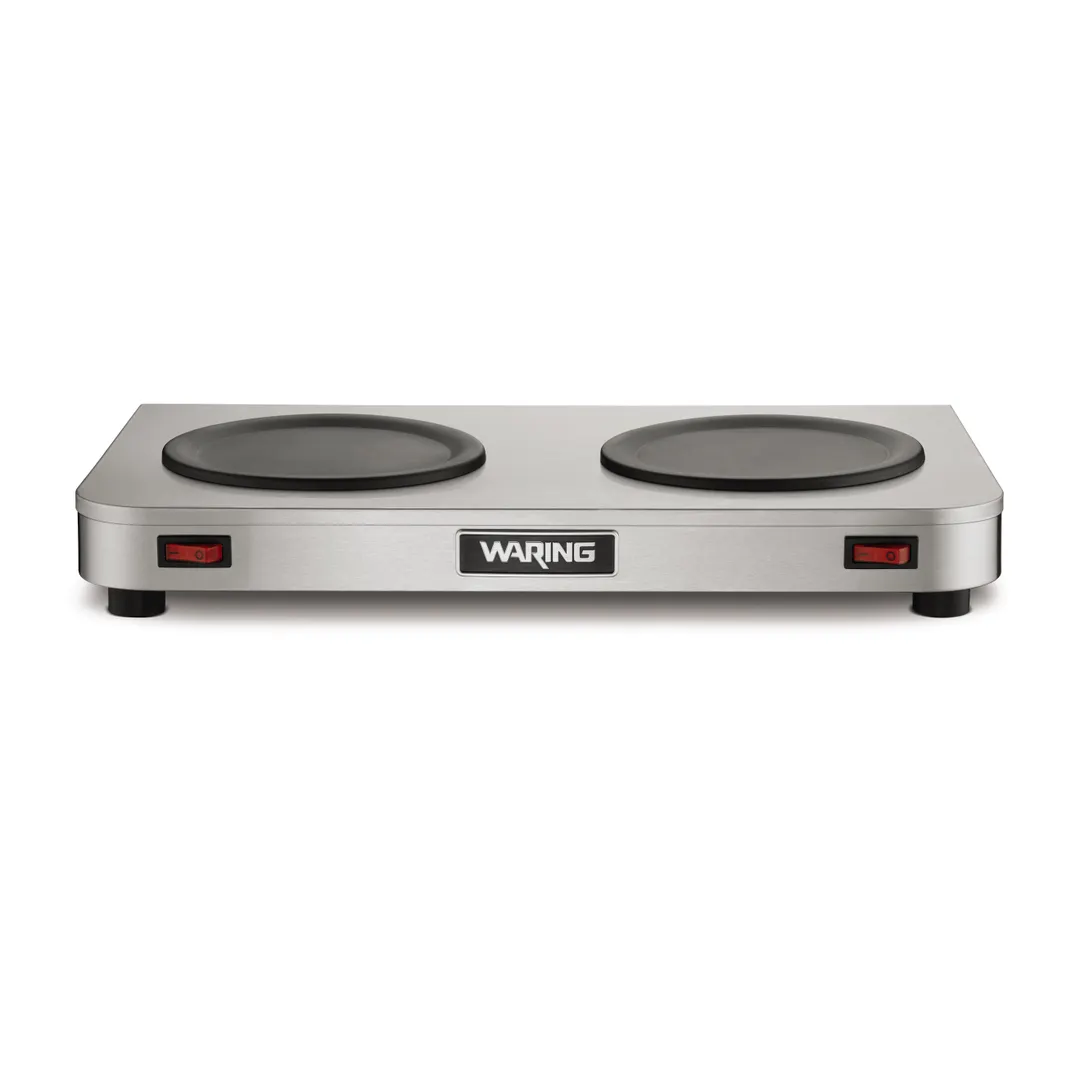 Waring WCW20 Café Deco™ Coffee Warmer, Double Burner - Low Profile - 140W / 120V