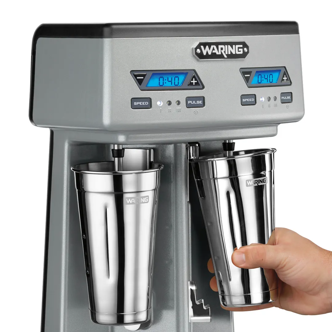 Waring WDM240TX Countertop Drink Mixer Double Spindles (3) Speeds