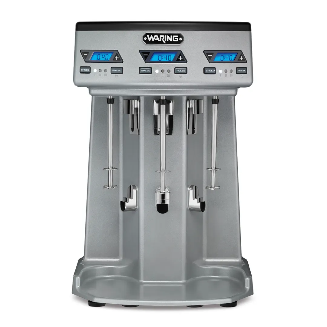 Waring WDM360TX Countertop Drink Mixer,3 Spindle/Speed,Stainless Steel Cups