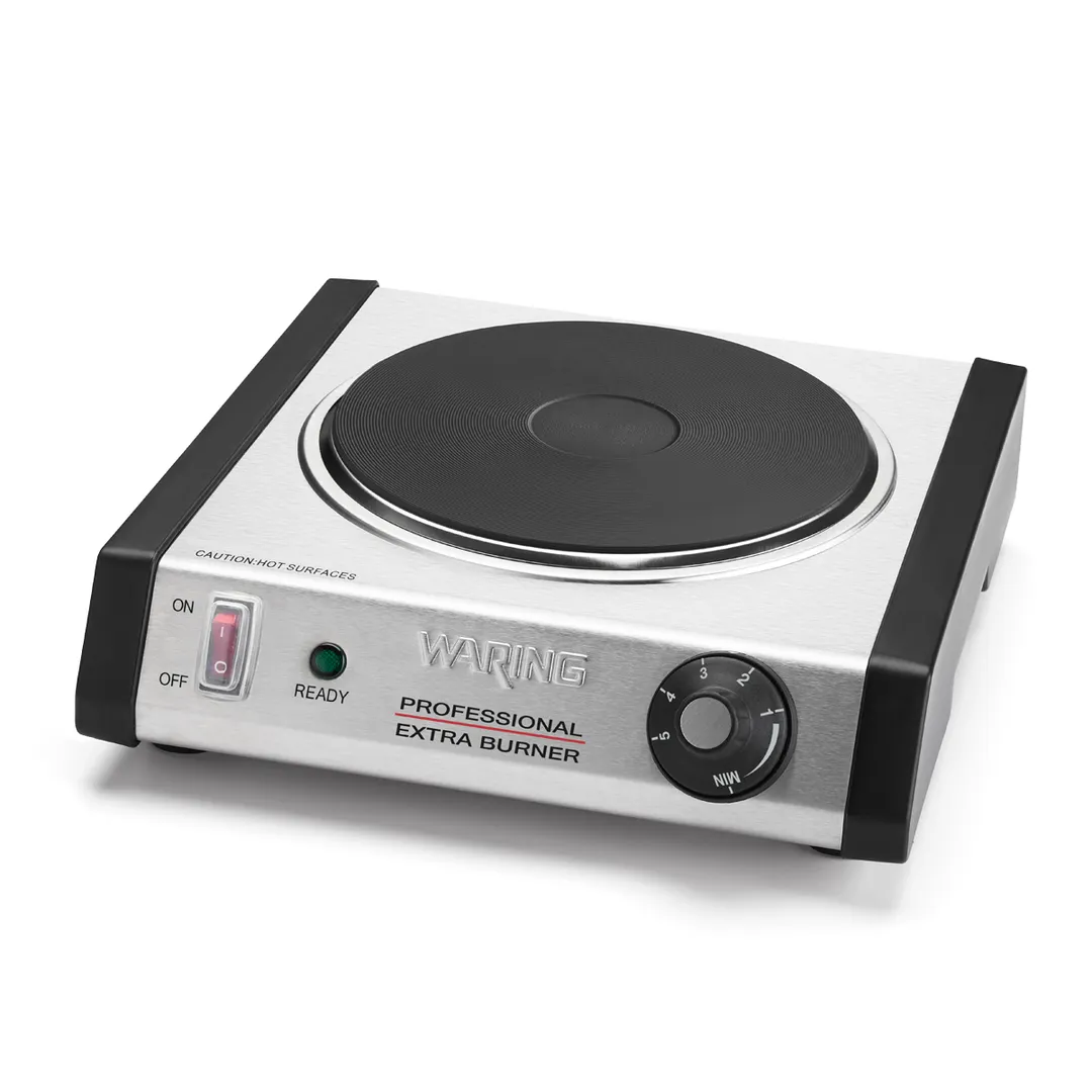Waring WEB300 11" Electric Countertop Hotplate w/ (1) Solid Burner, Thermostatic Controls, 1.3 kW, 120v
