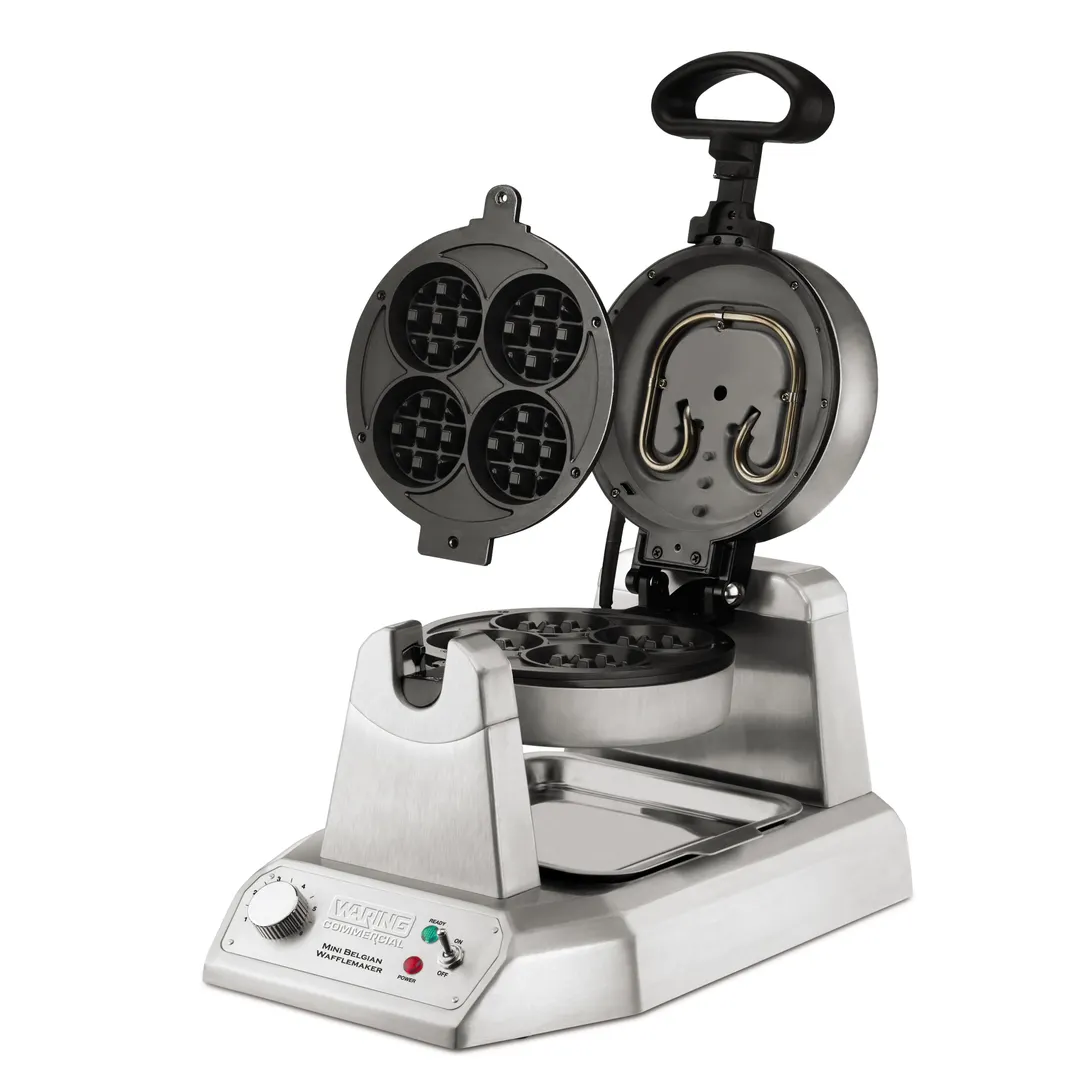 Waring WMB400X Mini Belgian Waffle Maker, Single