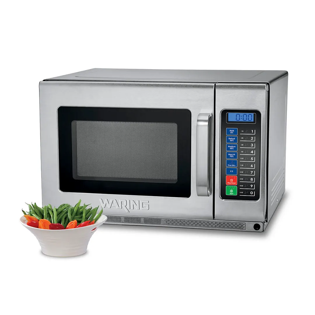 Waring WMO120 1800 Watts Heavy Duty Commercial Microwave Oven, 22-3/5"W X 20-3/4"D X 14-1/2"H, 1.2 cu. ft.