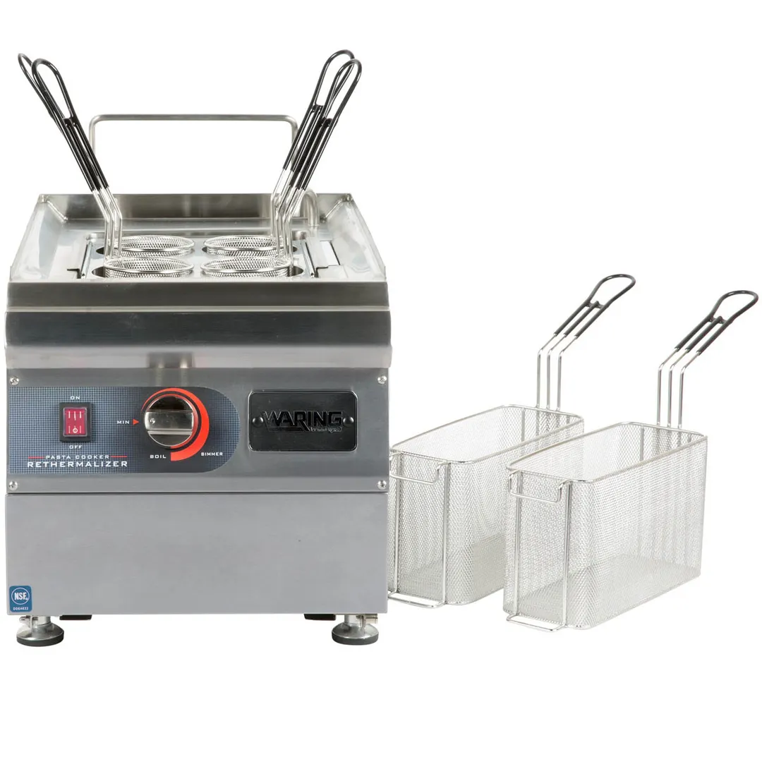 Waring WPC100 3.28 Gallon-12.4 Liter Electric Pasta Cooker and Rethermalizer, 240V, 3600W