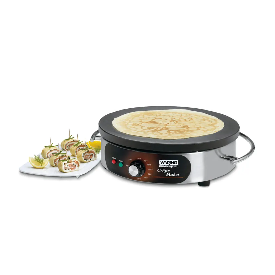 Waring WSC160X Electric Crepe Maker,Cast Iron Cook Surface 