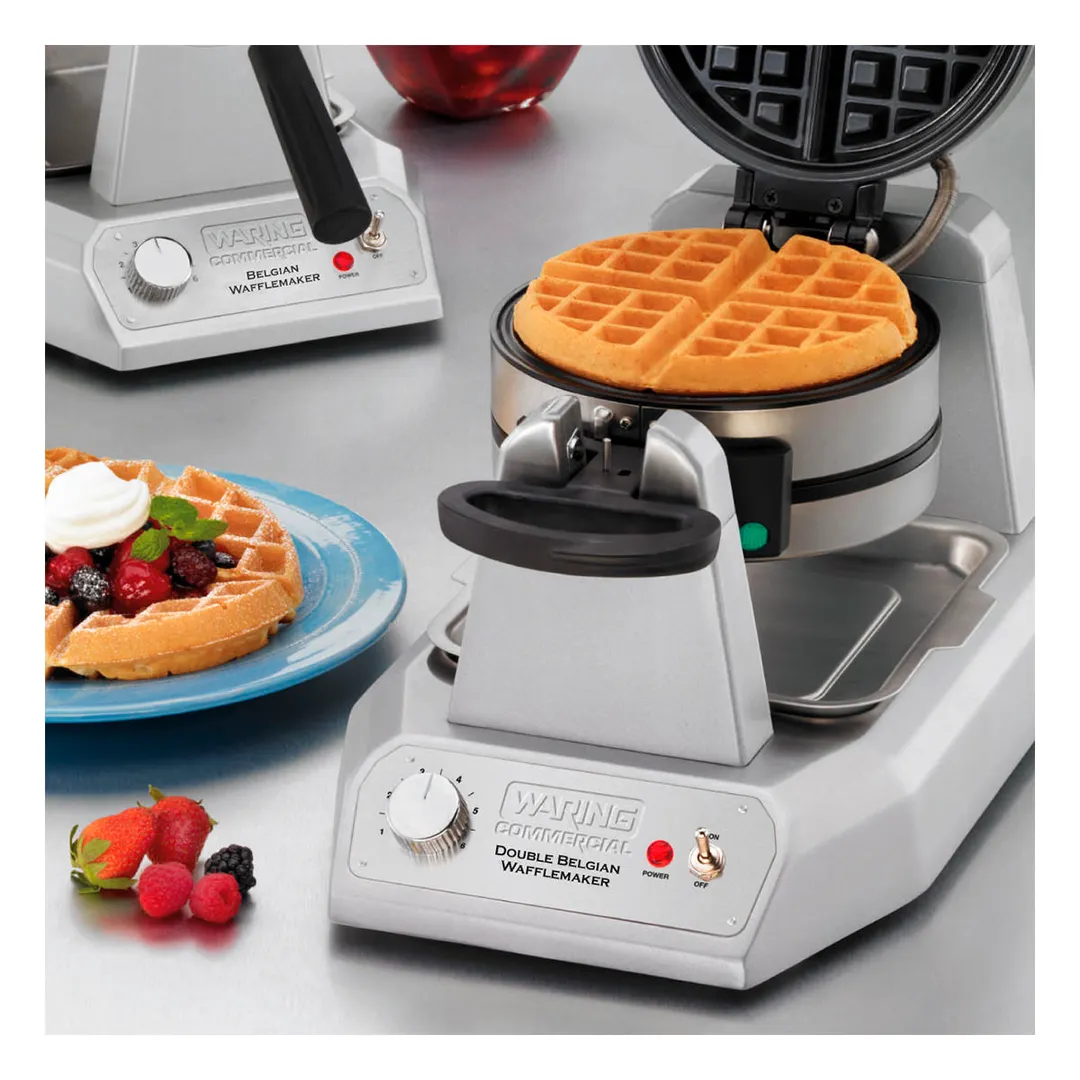 Waring WW200 Heavy Duty Vertical Double Belgian Waffle Maker