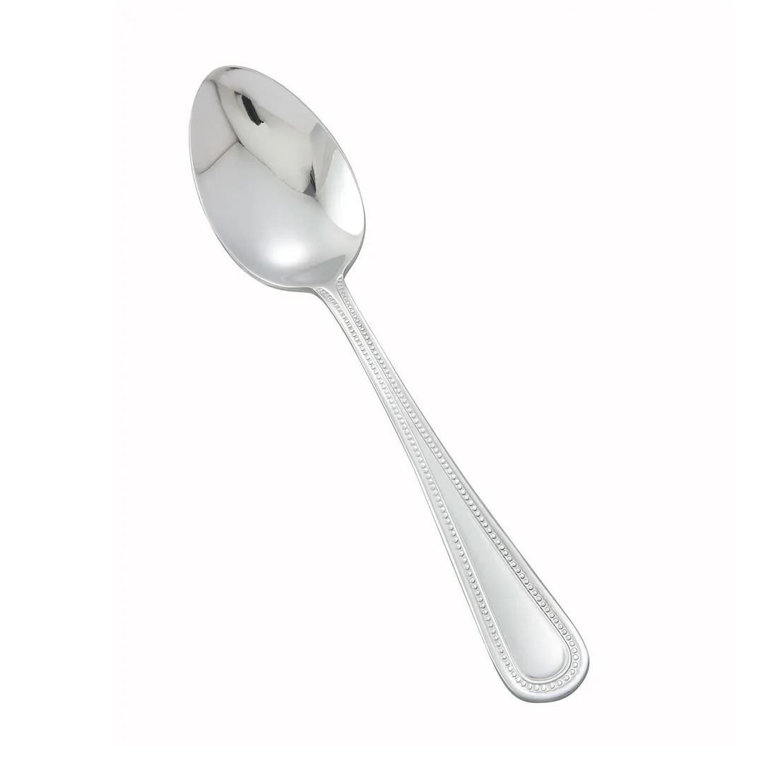 Winco 0005-01 Heavy Stainless Steel Teaspoon, 6‑1/4" Dots, 18/0, 6‑Inch Length - 1 Dozen