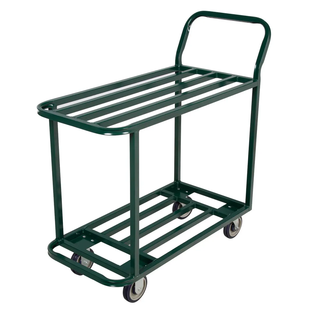 Winholt 110 All-Welded Steel Platform Truck, 18x40, 600 lbs, Green Powder Coated Finish