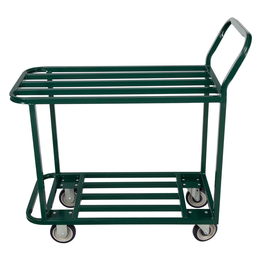 Winholt 110 All-Welded Steel Platform Truck, 18x40, 600 lbs, Green Powder Coated Finish