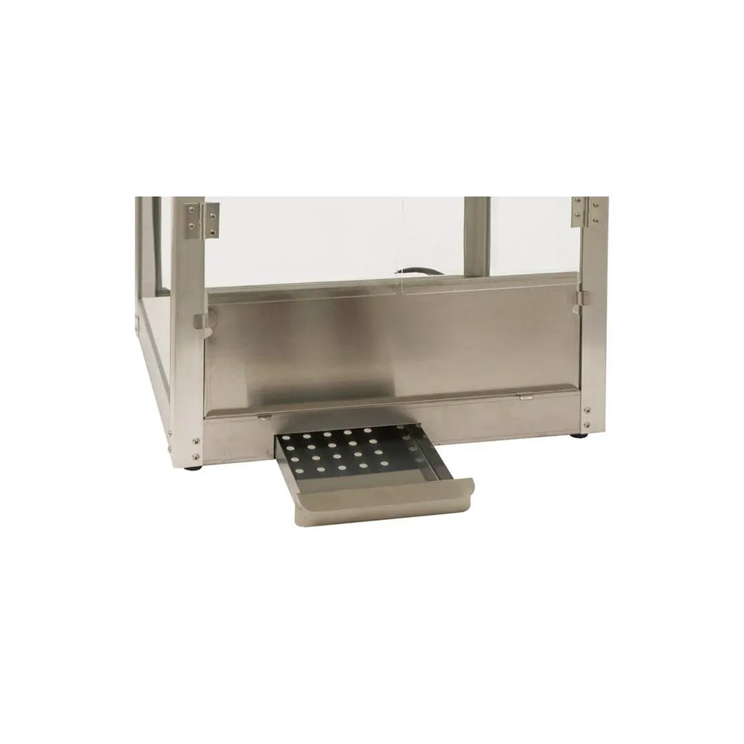Winco 11087 20" Silver Screen 8-Oz. Popcorn Popper w/ 4-Switch Operation, Old-Maid Drawer