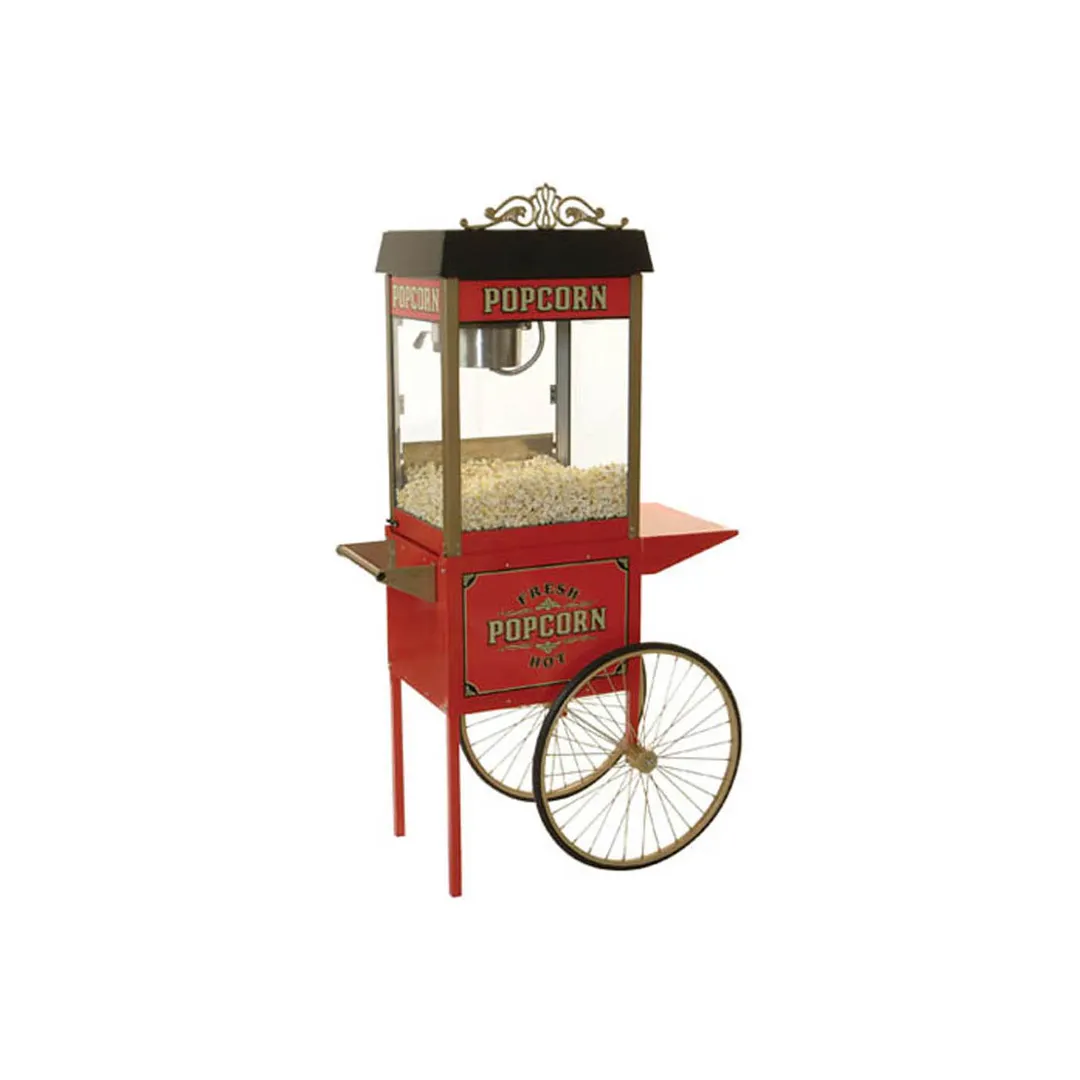 Winco 30010 Popcorn Cart For Street Vendor Popcorn Machines w/ Antique Décor