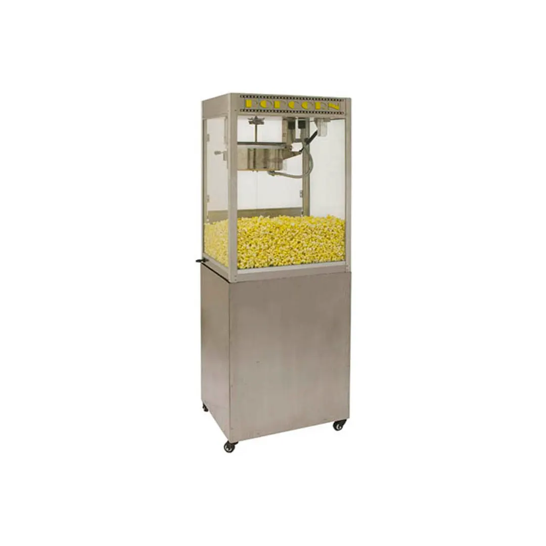 Winco 30087 Display Stand For Silver Screen 8-Oz. Popcorn Machines w/ 1 Shelf, Stainless Steel