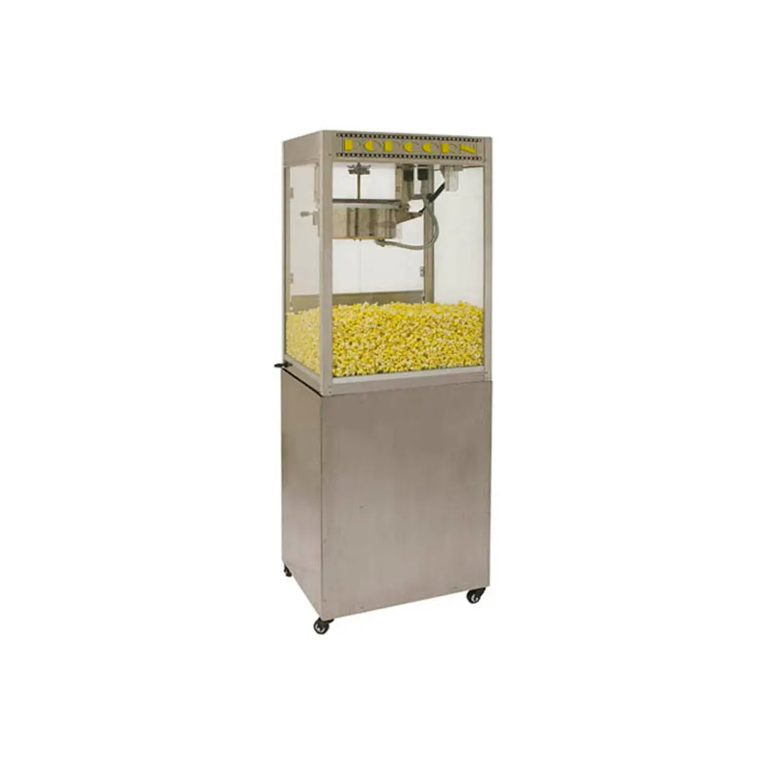 Winco 30147 Display Stand For Silver Screen 14-Oz. Popcorn Machines w/ 1 Shelf, Stainless Steel
