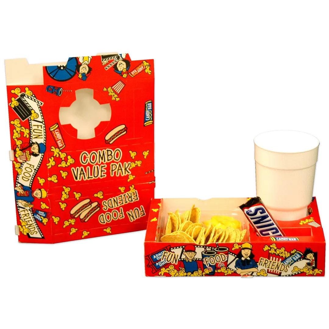 Winco 47001 Benchmark Combo Serving Trays, 10" W x 6-1/2" D x 2" H, bag/box style - 250/Pack