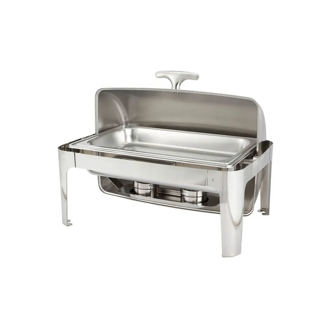 Winco 601 Madison 8 Qt. Full Size Roll Top Chafer