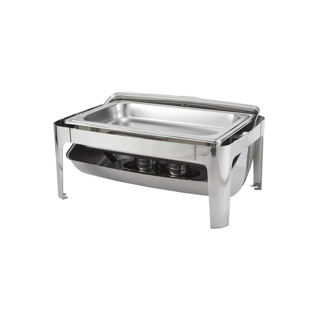 Winco 601 Madison 8 Qt. Full Size Roll Top Chafer