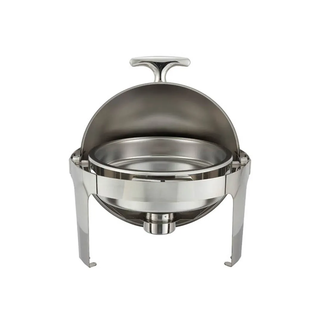 Winco 602 Madison 6 Qt. Stainless Steel Round Chafer