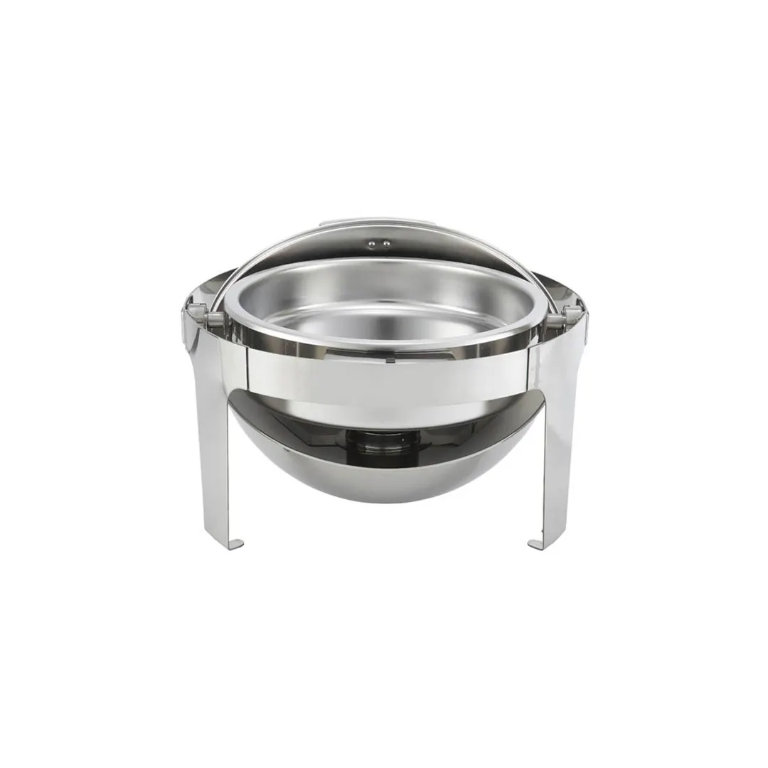 Winco 602 Madison 6 Qt. Stainless Steel Round Chafer