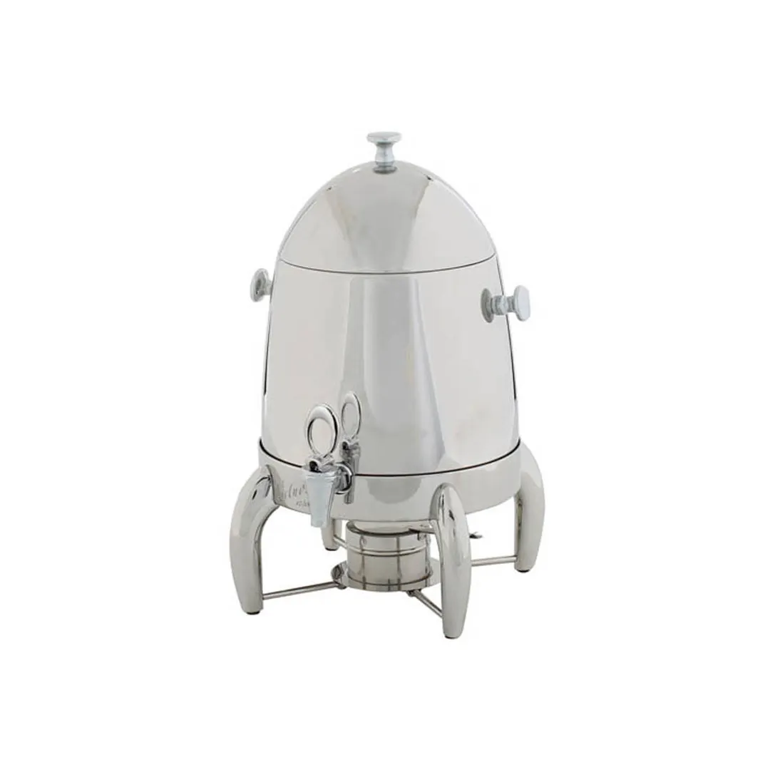 Winco 903B Virtuoso Coffee Chafer Urn, 3-Gallon (11-12 qt) Stainless Steel with Handle & Legs - Set