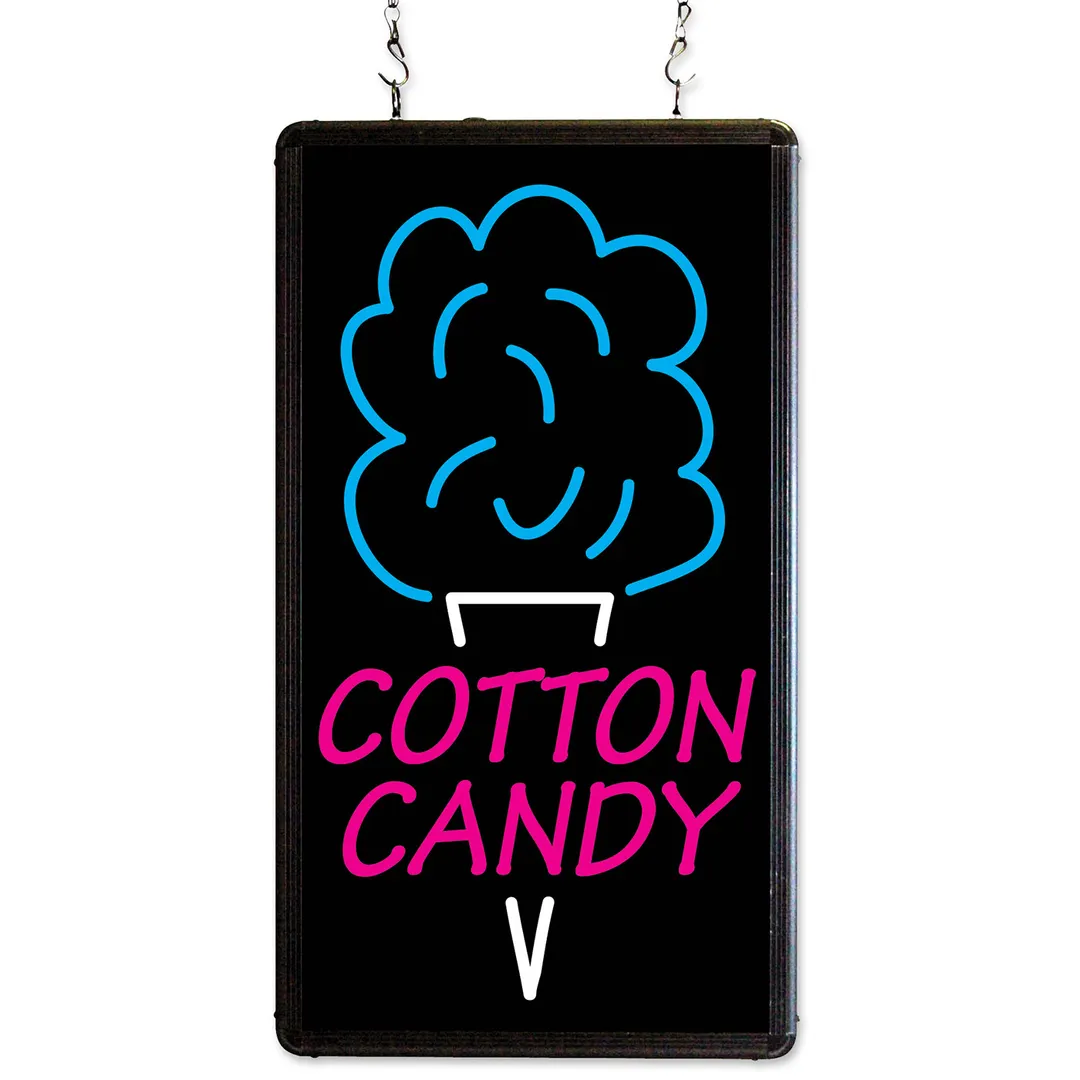 Winco 92005 Benchmark Ultra Bright Cotton Candy Merchandising Sign LED