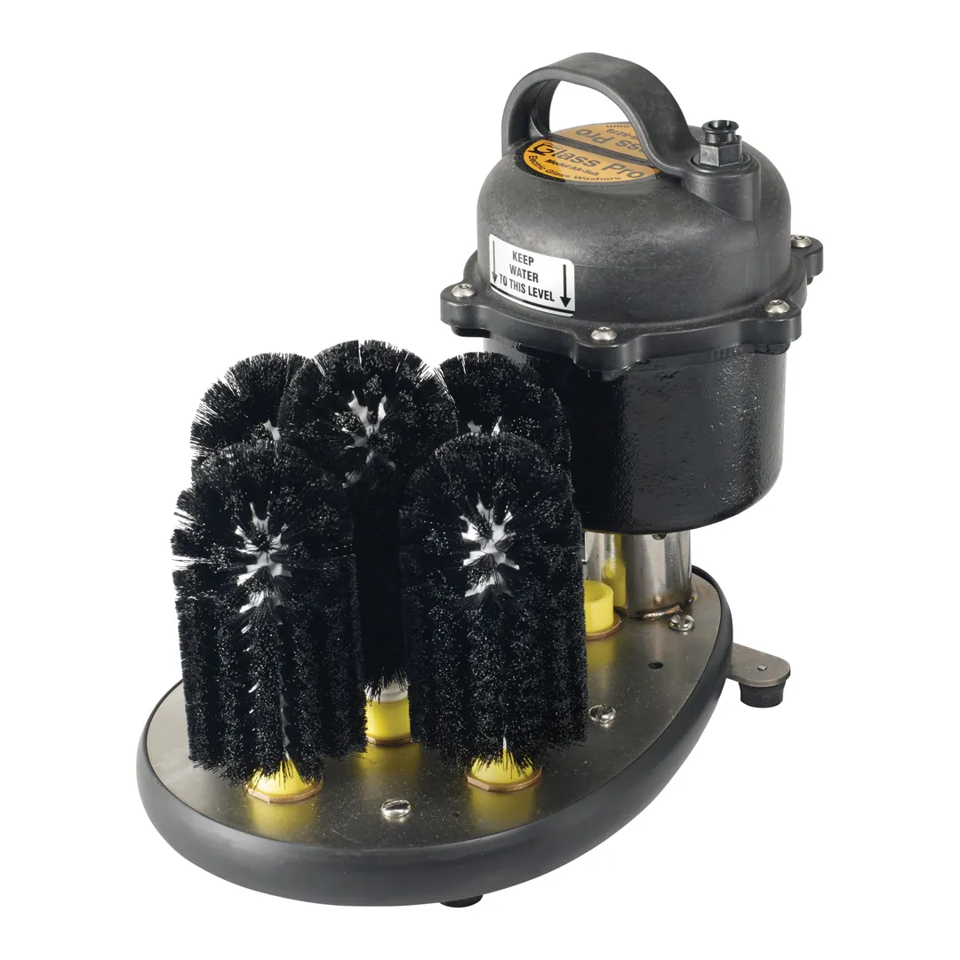 Winco AA-SUB Bar Maid 5 Brush Electric Submersible Glass Washer, 115V