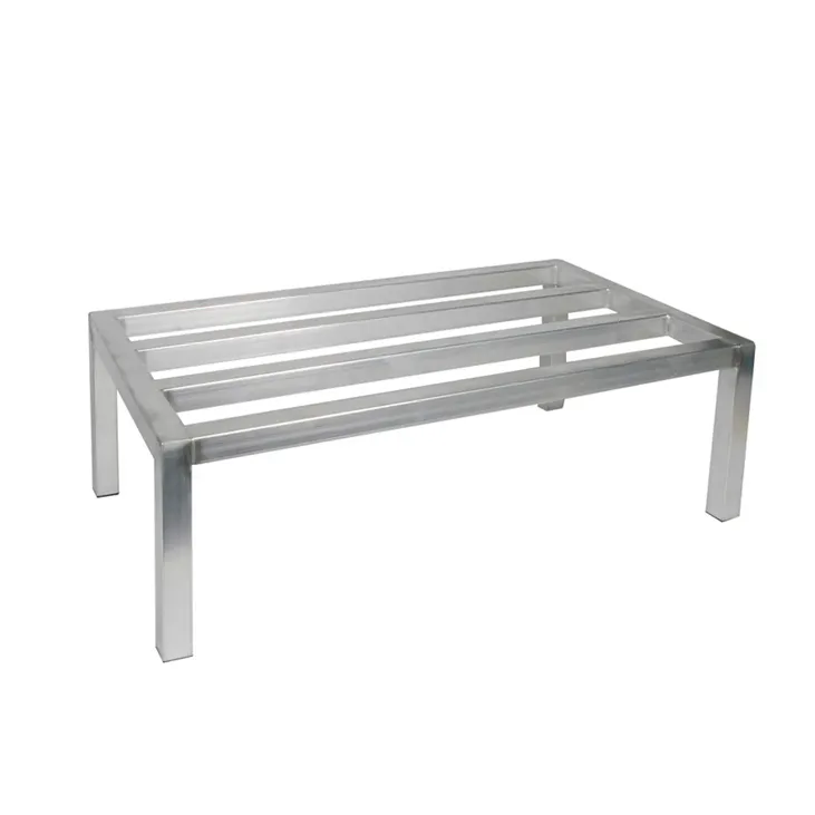 Winco ADRK-2048 Aluminum Stationary Dunnage Rack w/ 1500 lb Capacity - 20" x 48" x 12"